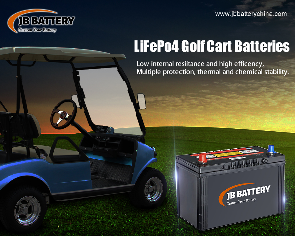 Advantage of the benefits associated with custom made lifepo4 lithium ion golf cart battery pack